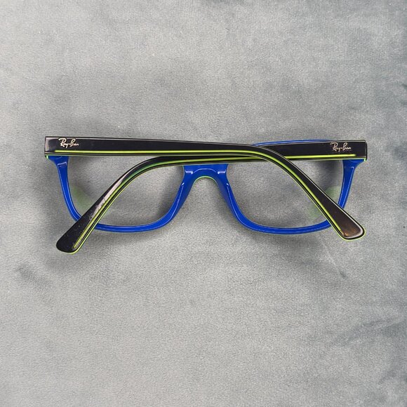 Ray-Ban RB1536 3600 Eyeglasses Black Blue Square Full Rim Frame 48-16-130 - Picture 2 of 7